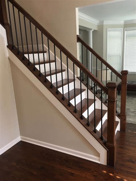 how to add a metal stair railing inside house|build your own stair railing.